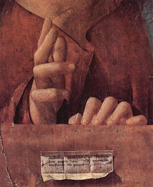 Antonello da Messina Salvator mundi